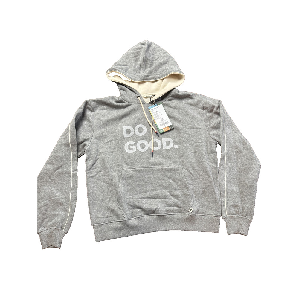 Cotopaxi Hoodie Womens Small Heather Grey Do Good Organic Pullover Fleece Logo
